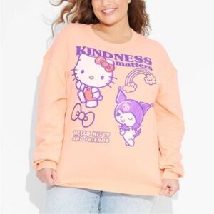 Hello kitty kindness matters graphic sweatshirt 2X NWT